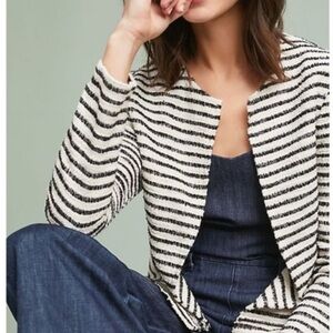 Dolan Black and White Striped Jacket